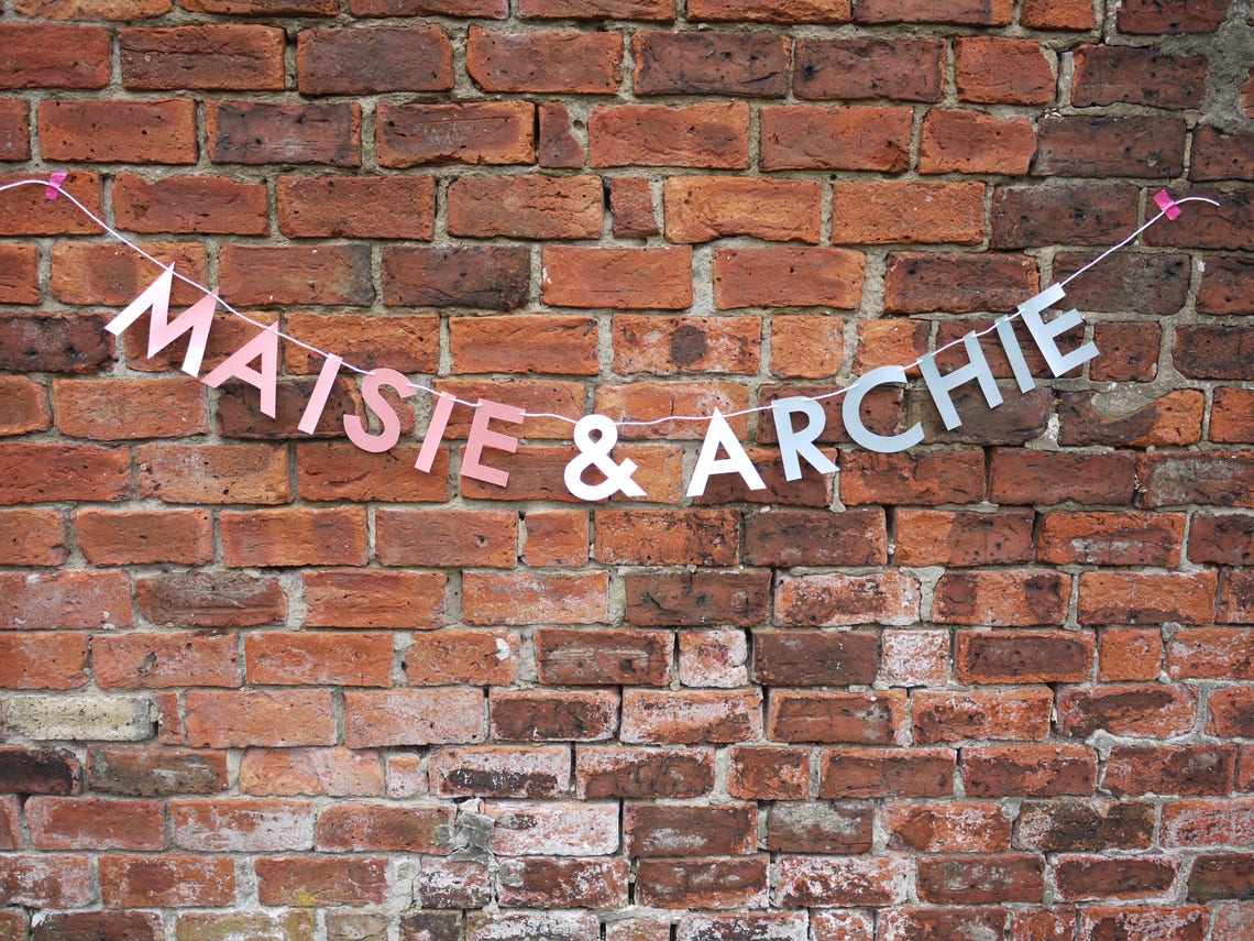 CUSTOM letter banner Personalised letter banner. Custom Etsy