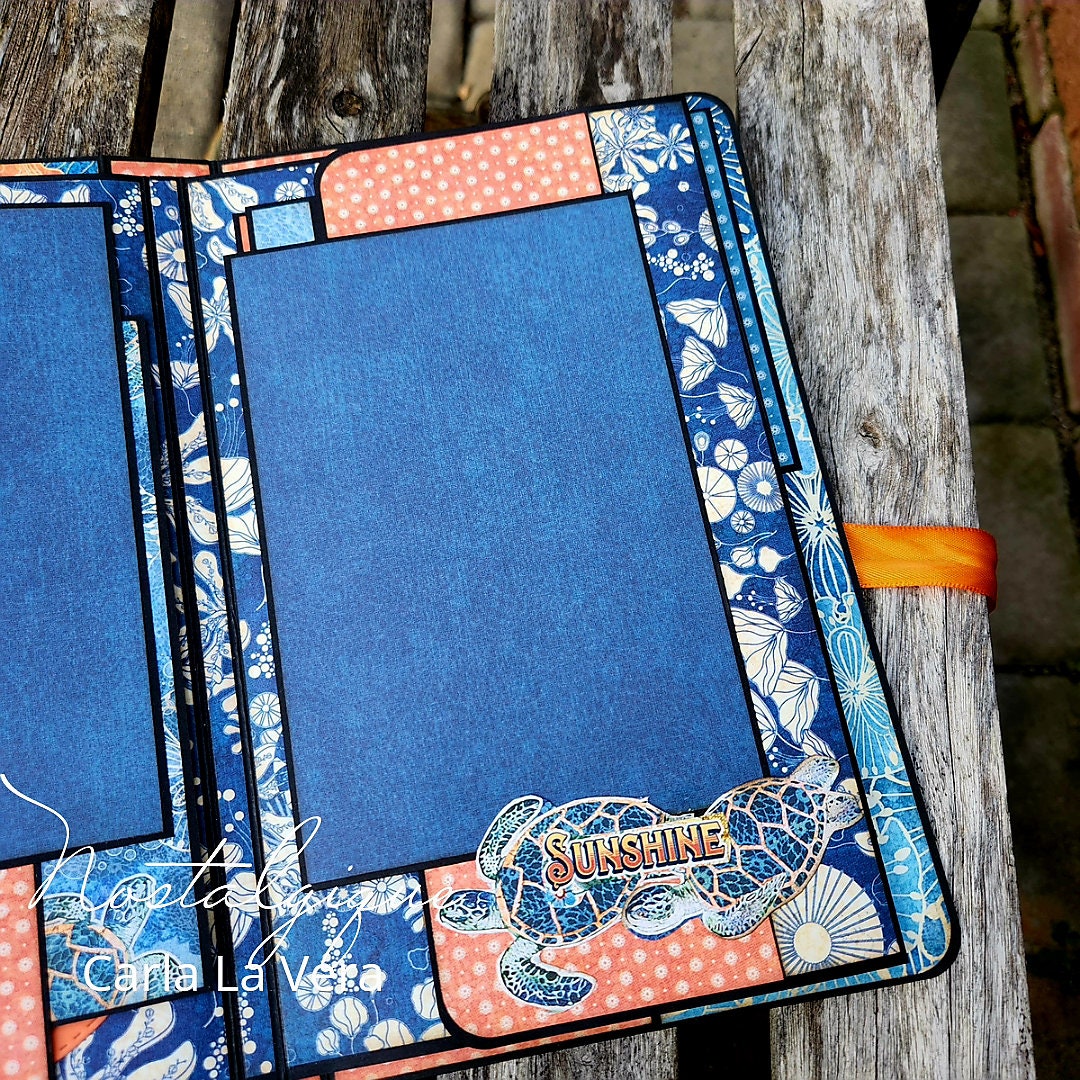 Summer Mini Album Summer Slim Album Handmade Mini Album Etsy