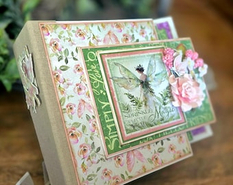 Fairy Boutique Album Tutorial PDF Mini Album Tutorial Graphic 45- PDF Tutorial Mädchen Erinnerungen Kinderalbum Tutorial
