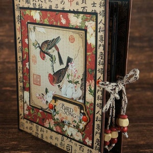 Bird Song - Tutorial do Mini Álbum Gráfico 45, Mini Álbum 6 1/2" x 8 1/2" Tutorial em PDF do Mini Álbum