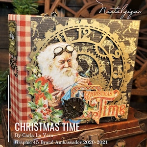 Christmas Time Album Tutorial - Graphic 45- PDF Tutorial by Nostalgique