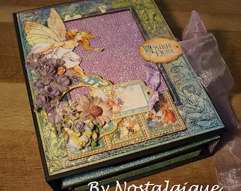 Fairie Dust Graphic 45 Mini Album Tutorial, Little Lady Mini Album 9"  x 7 1/4"  Mini Album PDF Tutorial