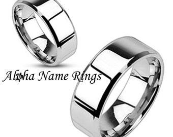 Couples Ring Set Stainless Steel Couples Bands includes custom LASER Engraving ANR-M0006-CP