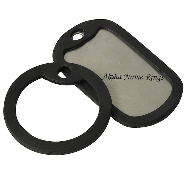 Dog Tag Silencer 100% Silicone Rubber. Use on Standard Size Dog Tags. Solid Black. Buy More & SAVE!