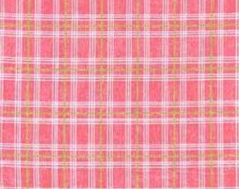 Clothworks Plaid rose délavé au soleil 30002-4