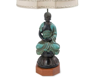 Vintage Chapman Lighting Seated Buddha Table Lamp