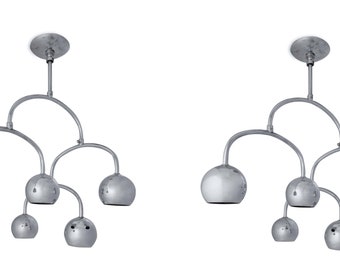 Chrome Mid Century Ceiling Fixtures