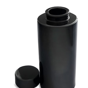 Schwarz glasiert Keramik Ming-Stil-Vase, Deckel enthalten, sehr gutem Zustand