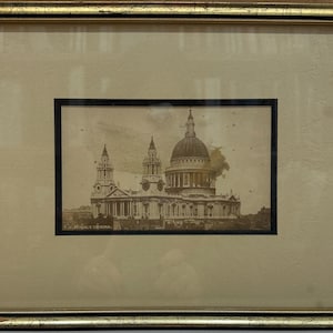 Framed Vintage Post Card - St. Paul&#39;s Cathedral (London)