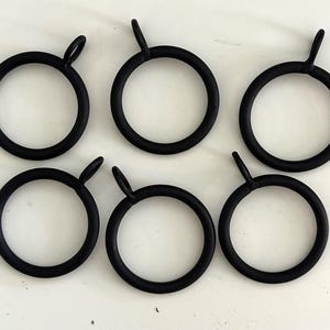 Metal Curtain Rings w/ Eyelet (set of 6) - Oil Rubbed Bronze