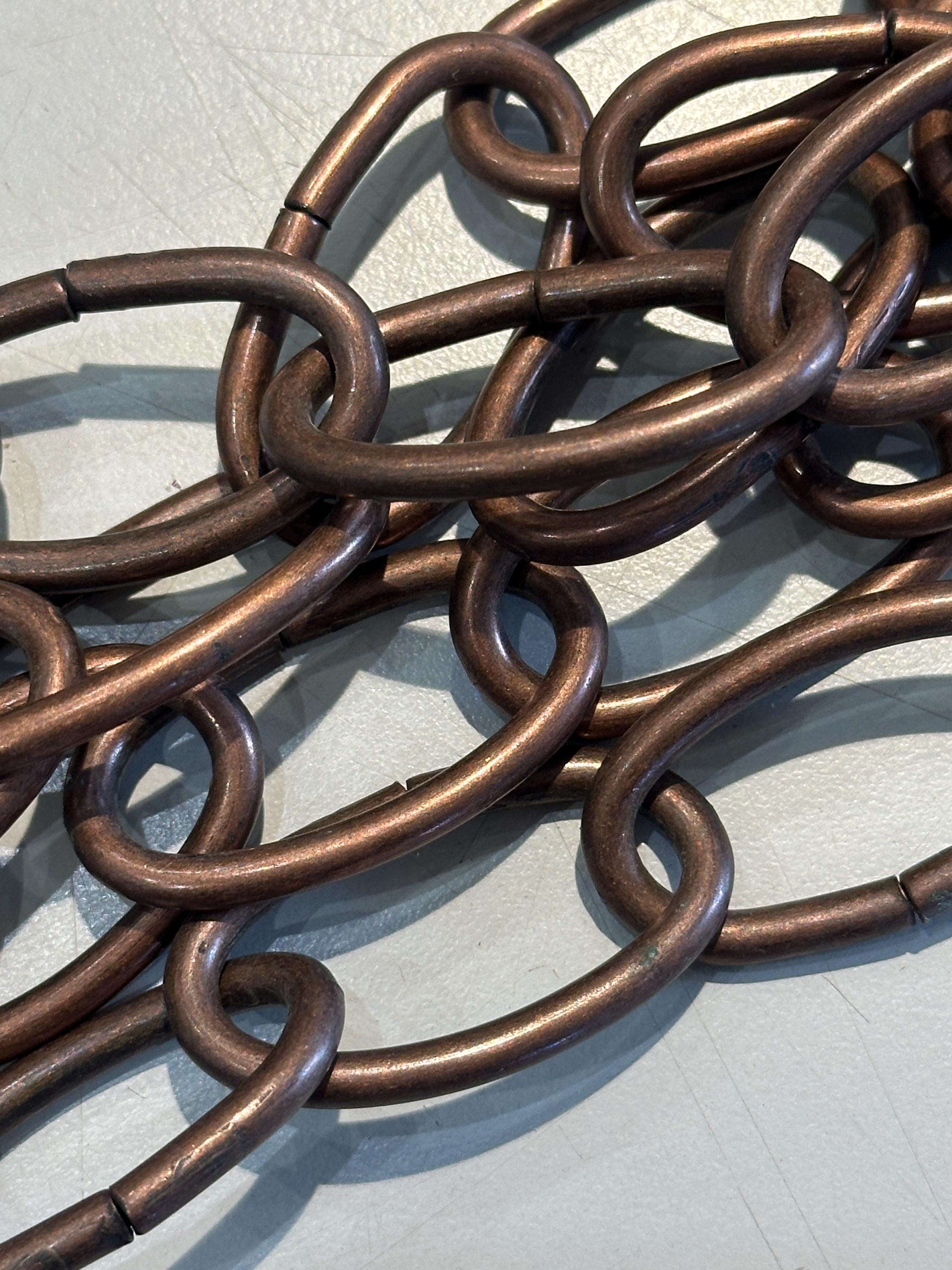 Chandelier Chain, Copper Plated, 30" long (2 feet, 6 inches)