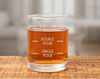 Personalized Whiskey Glass, Custom Engraved Rocks Glass