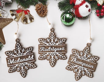 3D Snowflake Layered Christmas Ornament