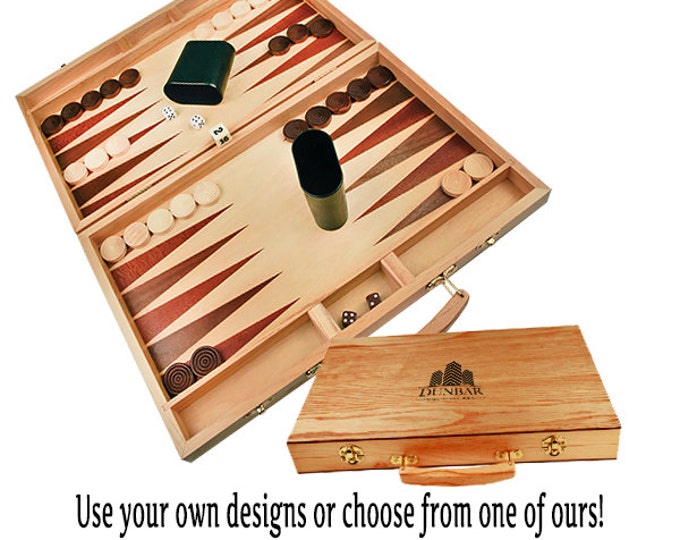 Personalized Backgammon Game Gift Set