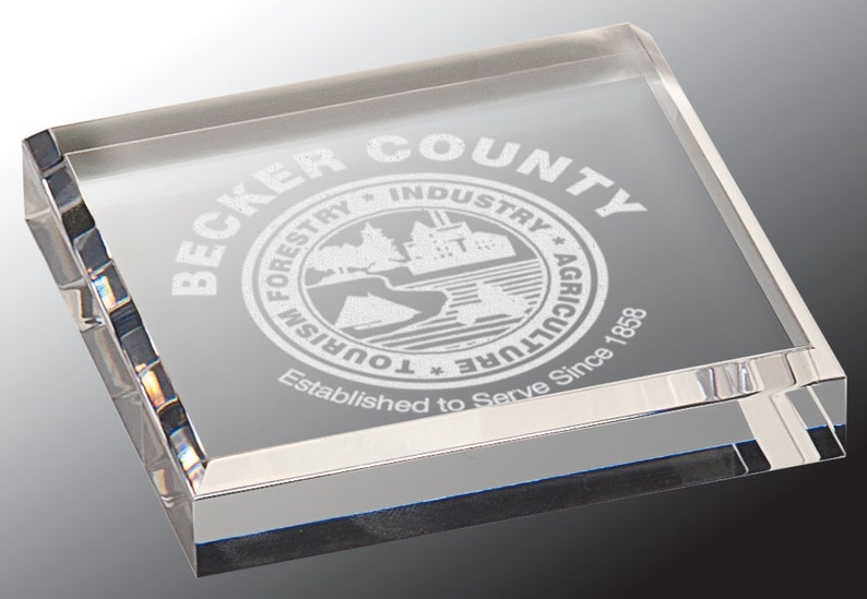 Personalized Acrylic Paper Weight Corporate Office Gifts Etsy