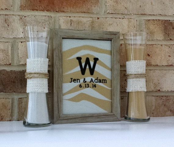 Personalized Rustic Barn Wood Wedding Sand Ceremony Frame Set - Unity Sand Picture Frame Set Personalized Rustic Barn Wood Wedding Sand Ceremony Frame Set - Unity Sand Picture Frame Set