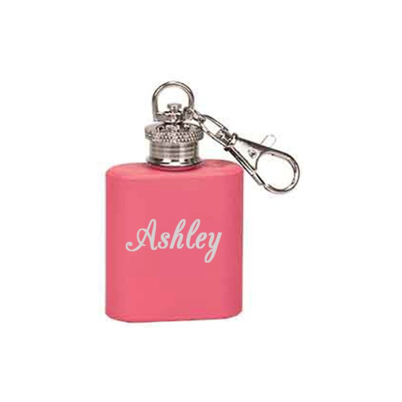 Personalized Mini Flask Keychain