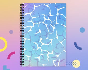 Ocean Themed Ruled Line Spiral Notebook