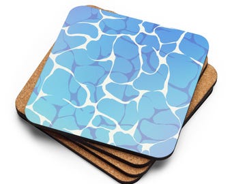 Ocean Coaster | Cork Back Coaster