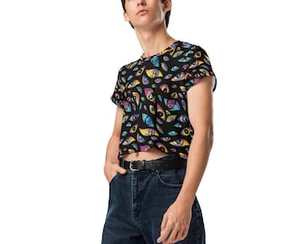 Camiseta corta "Todos los ojos están puestos en ti"