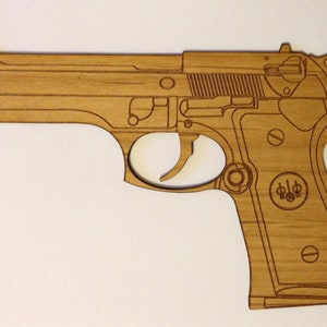 Beretta 92FS,92A1,M9,96 Pistol grips large pearl skull on black