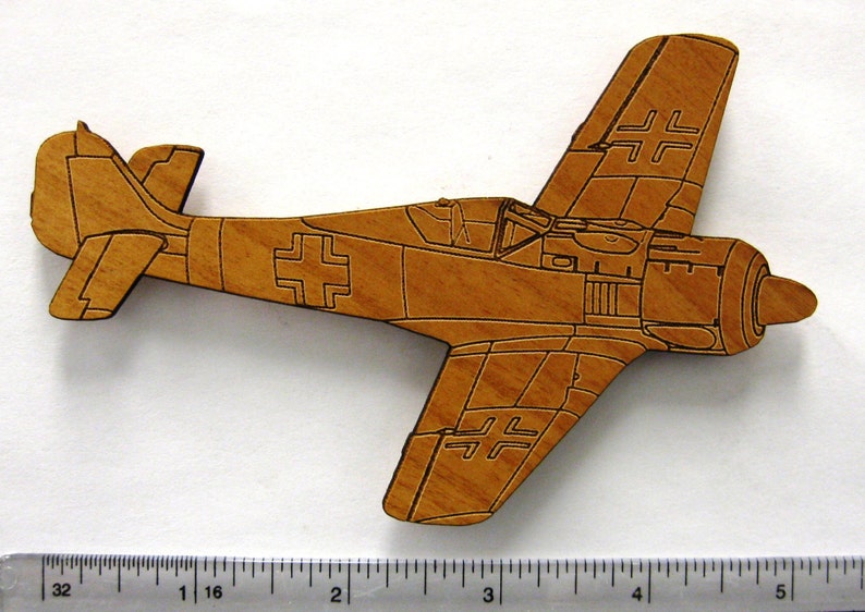 FW-190 Wooden Fridge Magnet image 2