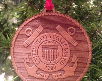 USCG Wooden Ornament