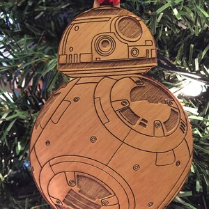 Star Wars BB-8 Droid Wooden Ornament image 3