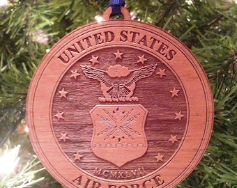 USAF Wooden Ornament