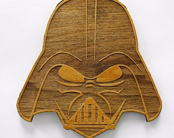 Star Wars Stylized Darth Vader Wooden Fridge Magnet