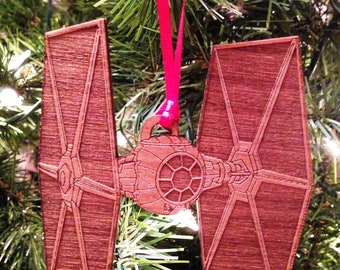 Star Wars TIE Fighter Wooden Ornament