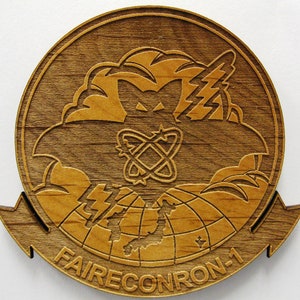 US Navy VQ-1 Logo Wooden Fridge Magnet