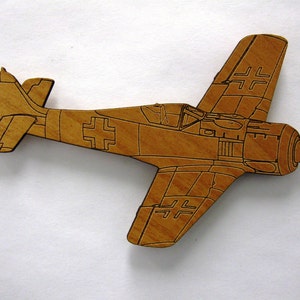 FW-190 Wooden Fridge Magnet image 1