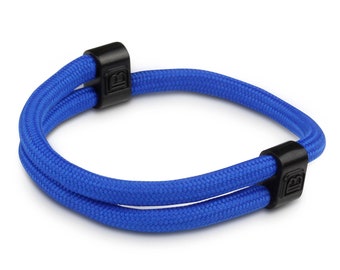 Royal Blue Adjustable Bracelet - Sport Paracord Friendship Workout Active