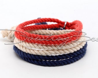 Maritime Nautical Cotton Bracelet