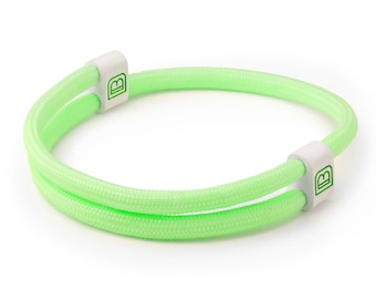Glow in the Dark Green Adjustable Bracelet - Sport Paracord Friendship Workout Active