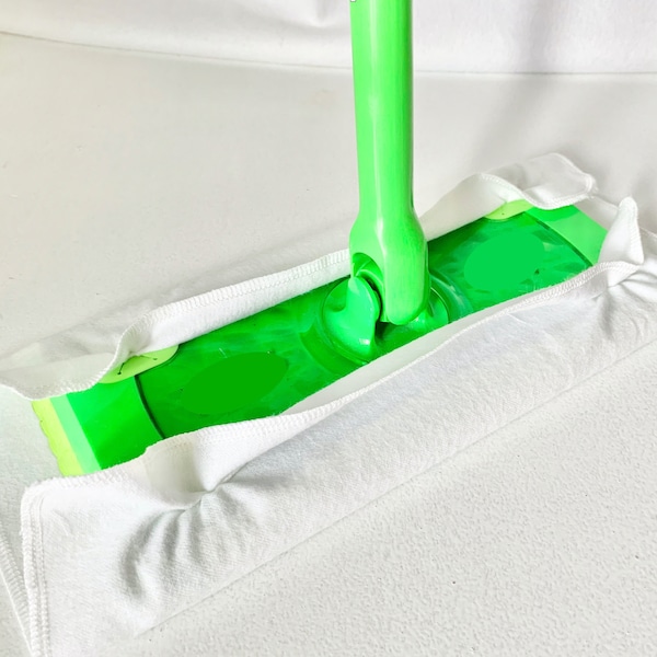 Washable Mop Covers, Reusable Cotton Mop Covers, Compatible with Swiffer