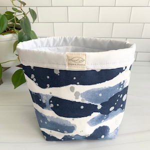 The Reusables Hamper | Waterproof | Wet Storage System for Paperless Towels | Fabric Storage Bin | Cloth Wipes Hamper | Countertop Bin