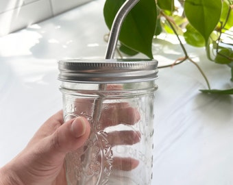 Wide Mouth Mason Jar Lid Replacement for Straw
