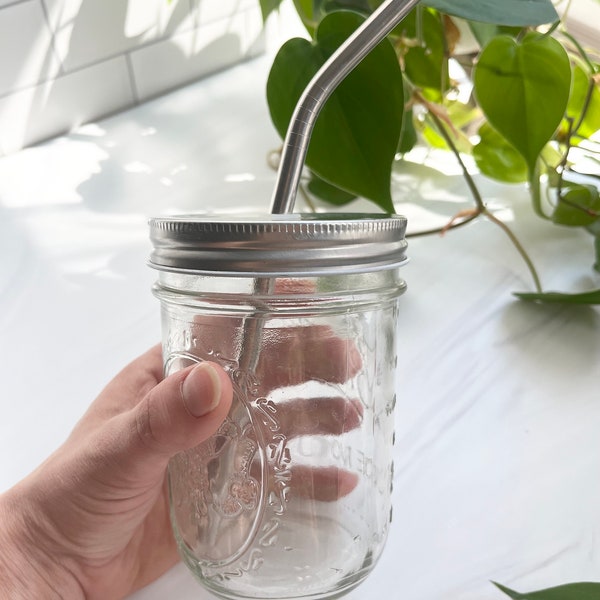 Wide Mouth Mason Jar Lid Replacement for Straw