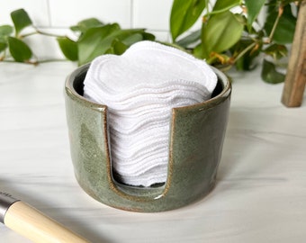 Clay Facial Round Holder, Sage Green