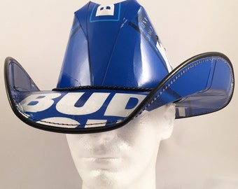 Beer Box Cowboy Hats. Made from recycled Bud Light beer boxes.  Beerhat.