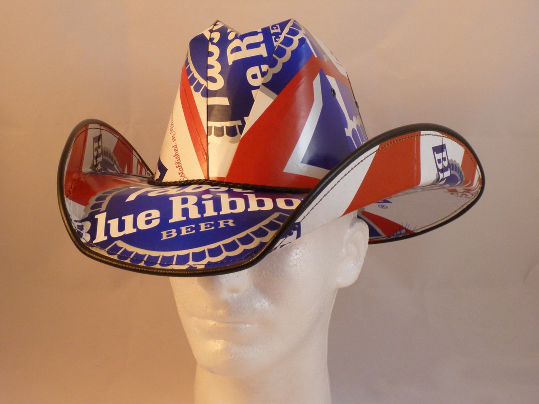 Beer Box Cowboy Hats. Made From Recycled Pabst Blue Ribbon Etsy