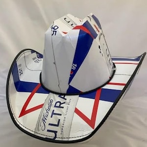 Beer Box Cowboy Hats. Made from recycled Michelob Ultra Beer boxes.  Beerhat.