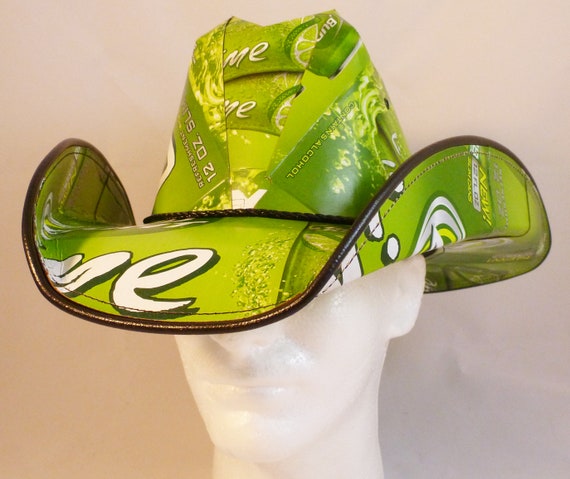 Beer Box Cowboy Hats. Made from recycled Bud Light Lime beer boxes.  Beerhat.