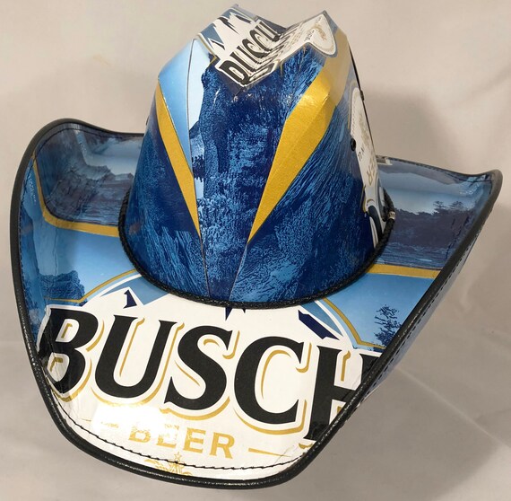 Beer Box Cowboy Hats. Made from recycled Busch beer boxes.  Beerhat. Stetson. Party.