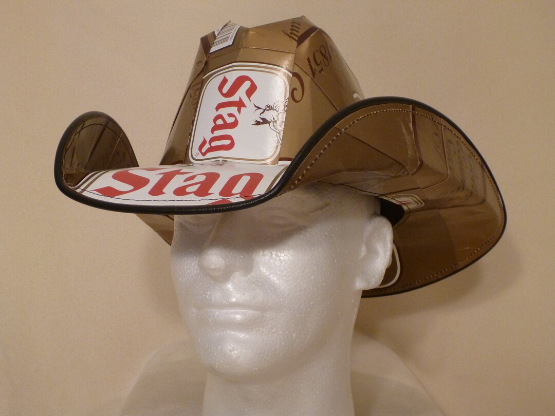 Beer Box Cowboy Hats. Made From Recycled Stag Beer Boxes. Beerhat. Etsy