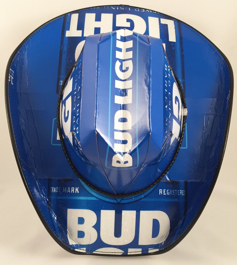Beer Box Cowboy Hats. Made from recycled Bud Light beer boxes. Etsy