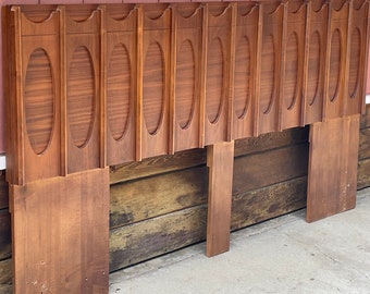 Mid Century Tobago Brutalist Credenza Headboard