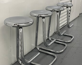 Mid Century Kinetics K700 Paperclip Bar Stools – Set of 4